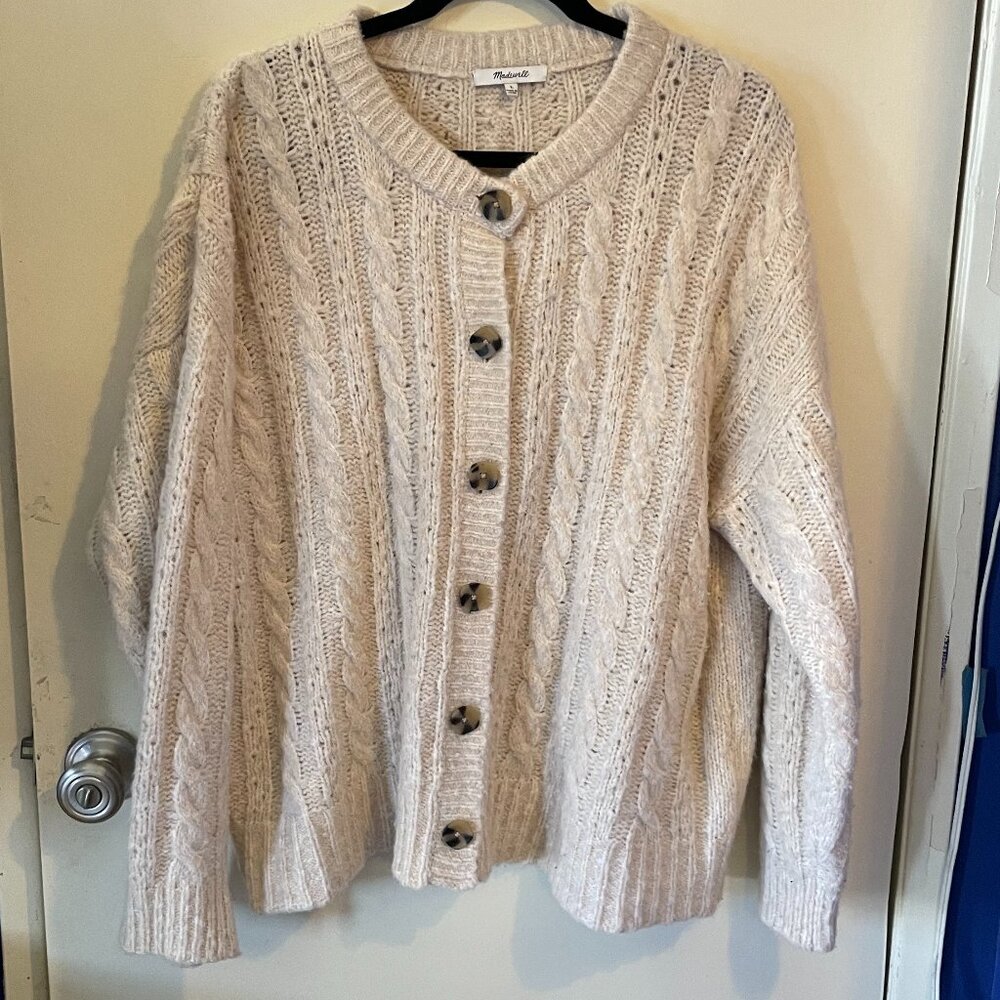 Madewell Cable Knit Cardigan